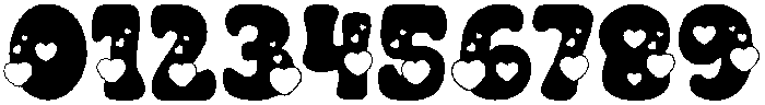 Retro Heart Regular otf (400) Font OTHER CHARS
