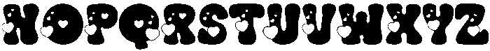 Retro Heart Regular otf (400) Font UPPERCASE