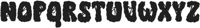 Retro Horror Regular otf (400) Font LOWERCASE