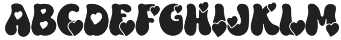 Retro Love Regular otf (400) Font LOWERCASE