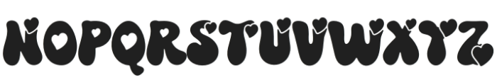 Retro Love Regular otf (400) Font LOWERCASE