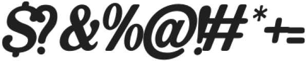 Retro Majestic Italic otf (400) Font OTHER CHARS