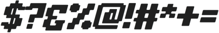Retro Pixel Italic otf (400) Font OTHER CHARS