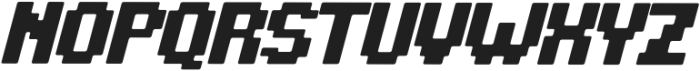 Retro Pixel Italic otf (400) Font UPPERCASE
