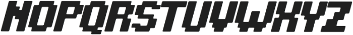 Retro Pixel Italic otf (400) Font LOWERCASE