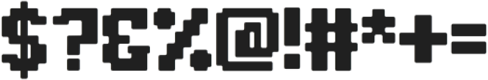 Retro Pixel Regular otf (400) Font OTHER CHARS