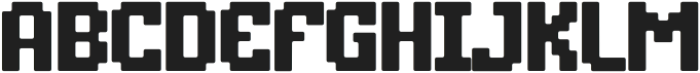 Retro Pixel Regular otf (400) Font UPPERCASE