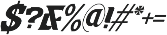 Retro Rider Italic otf (400) Font OTHER CHARS
