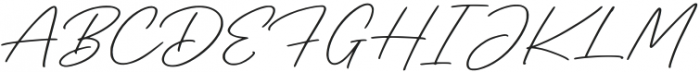 Retro Signature Regular otf (400) Font UPPERCASE