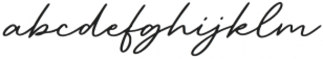 Retro Signature Regular otf (400) Font LOWERCASE