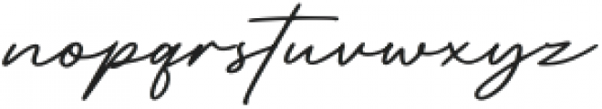 Retro Signature Regular otf (400) Font LOWERCASE