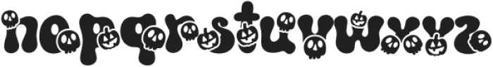 Retro Spooky Style1 Regular otf (400) Font LOWERCASE