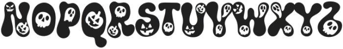 Retro Spooky Style2 Regular otf (400) Font UPPERCASE