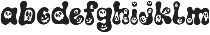 Retro Spooky Style2 Regular otf (400) Font LOWERCASE