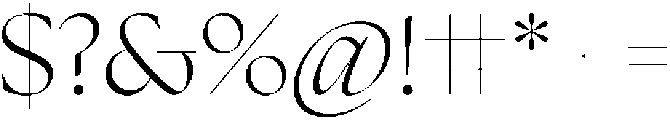 Retro Standard Light otf (300) Font OTHER CHARS
