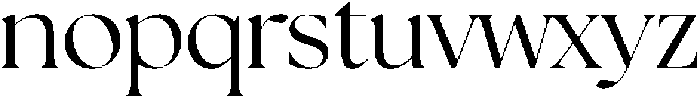 Retro Standard Regular otf (400) Font LOWERCASE