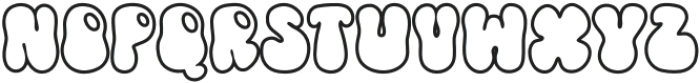 Retro Summer Outline otf (400) Font LOWERCASE