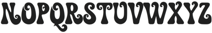 Retro Swirly Regular otf (400) Font UPPERCASE