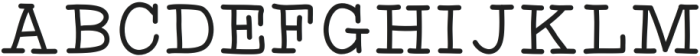Retro Typewriter Medium otf (500) Font UPPERCASE
