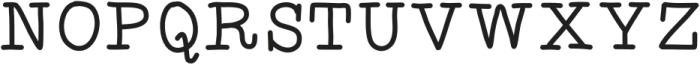 Retro Typewriter Medium otf (500) Font UPPERCASE