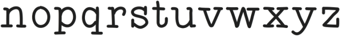 Retro Typewriter Medium otf (500) Font LOWERCASE