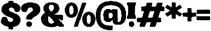 Retro Way Rough otf (400) Font OTHER CHARS