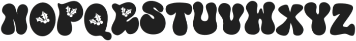 Retro xmas Regular otf (400) Font LOWERCASE