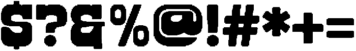 RetroBlock-Regular otf (400) Font OTHER CHARS