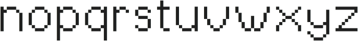RetroRaster ttf (400) Font LOWERCASE