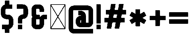 Retrofuturist Regular otf (400) Font OTHER CHARS
