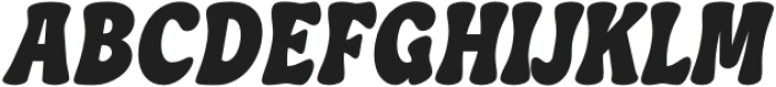 Retrogasm Italic otf (400) Font UPPERCASE