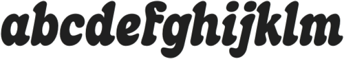 Retrogasm Italic otf (400) Font LOWERCASE