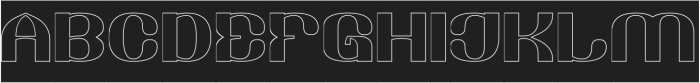 Retrospective-Hollow-Inverse otf (400) Font UPPERCASE