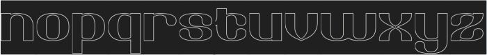 Retrospective-Hollow-Inverse otf (400) Font LOWERCASE