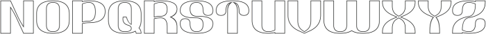 Retrospective-Hollow otf (400) Font UPPERCASE