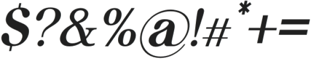 Retroversion Italic otf (400) Font OTHER CHARS