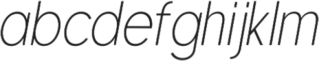 Retroyal ExtraLight Italic otf (200) Font LOWERCASE