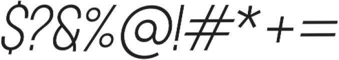 Retroyal Light Italic otf (300) Font OTHER CHARS