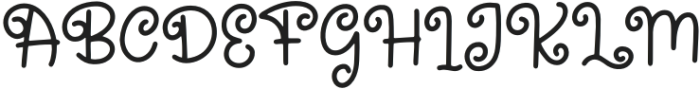 RetryRegular otf (400) Font UPPERCASE