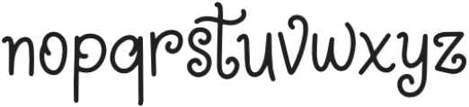 RetryRegular otf (400) Font LOWERCASE