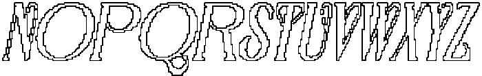 Revalyn Pixel Outline otf (400) Font UPPERCASE
