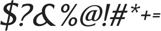 Revans Italic otf (400) Font OTHER CHARS