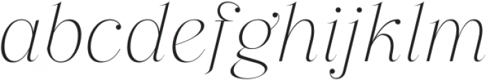 Revaux Extralight Italic otf (200) Font LOWERCASE