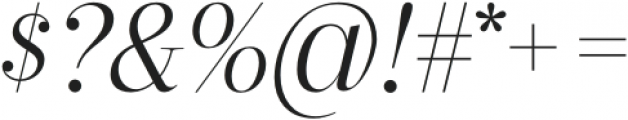 Revaux Italic otf (400) Font OTHER CHARS