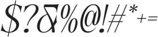 Revenika Italic otf (400) Font OTHER CHARS