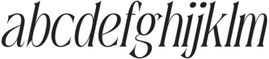 Revenika Italic otf (400) Font LOWERCASE