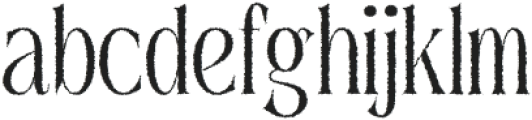 RevenikaRough-Regular otf (400) Font LOWERCASE