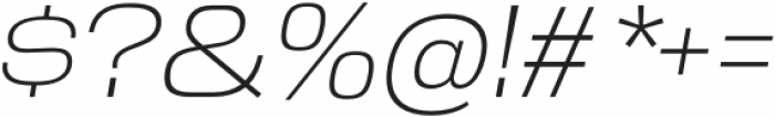 Reversal ExtraLight Italic otf (200) Font OTHER CHARS