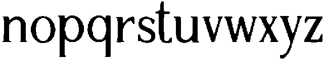 Reverse Contrast Regular otf (400) Font LOWERCASE