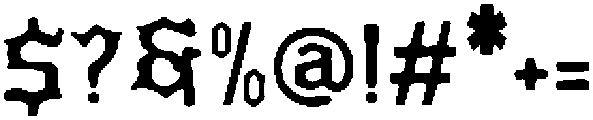 Reverse Fraktur Regular otf (400) Font OTHER CHARS
